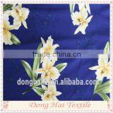 Flower Design 100 Cotton Stretch Poplin Fabric Characteristics