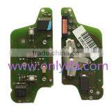 Original Peugeot 3 Button Flip Remote Key With 433mhz With Trunk Button Battery on PCB With FSK Model thumbnail-2