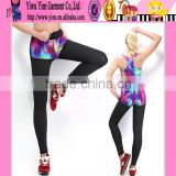 Fashion Yoga Galaxy Pants Black Stretch Women Galaxy Pants