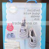 Knitting and Crochet BABY Shoes Diy Kit