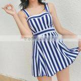 BSC105 Fashion Women Sexy One Piece Pure Skirt Bikini Swimwear thumbnail-2
