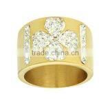 Plain Gold Navy Zicon Stone Ring Design for Couples thumbnail-2