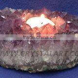 AMETHESE AGATE CANDLE HOLDER