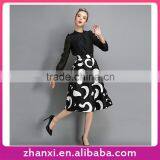 Wholesale Red Slim Waist Dress Elegant Latest Fashion Skirt