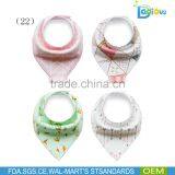 Popular European Infant Scarf Dribble Bibs Organic Custom Baby Cotton Bibs thumbnail-2