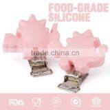 Creative Design Dinosaur Shape Soft Silicone Baby Pacifier Chain Clamp thumbnail-1