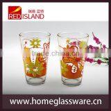 Hotsale Juice Glass Cup With Full Decal ,breakfast Glass Cup thumbnail-1