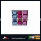 MDF Cubes With Non Woven Storage Boxes Children Storage Furniture thumbnail-1