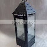 Outdoor House Shape Sheet Metal Bio Ethanol Fuel Fireplace With 3mm Strong Glass thumbnail-1