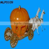 Wholesale Unique OEM Horses&Pumpkin Carriage Cake Stand thumbnail-1