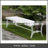 Arlau Cast Aluminum Outdoor Garden Furniture,Iron Bench,Hdpe Bench Seat With Galvanized Steel Legs thumbnail-1