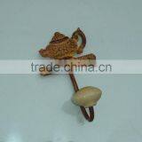 Metal Decorative KETTLE Hook With Ceramic Knob, Home Decoration Hook, Metal Wall Art Hook, European Style Hook, Vintage Hook thumbnail-1