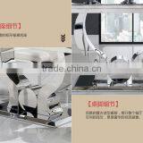 2015 Best Seller Marble Dining Table/stainless Steel Dining Table AH 2197 thumbnail-5