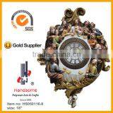 18 Inch Resin Wall Hanging Clock Last Supper Sculpture thumbnail-1