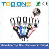 Custom Cable Wired Selfie Handheld Stick Monopod ,cartoon Wired Selfie Stick With Logo thumbnail-3