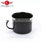 High Quality Hot Sale Black Enamel Camping Mug Wholesale thumbnail-3