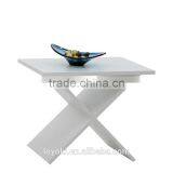 2017 New Intersection Mdf Wood Side Table With Magazine Rack Magazine Table Sofa Side Table With Glossy Finished thumbnail-2