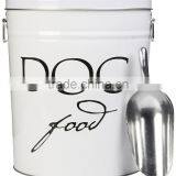 Metal Dog Food Storage Box With Scoop thumbnail-1