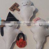 Hot Sell Felt Set Of Three Halloween Ghosties Made in China