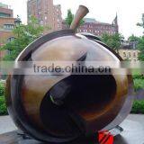 Abstract Art Metal Decorative Apples in Bronze for Sale thumbnail-1