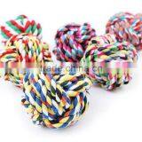 7cm Medium Hot Dog Ball Wholesale Wucaimian Toy Ball Woven Cotton Rope Knot thumbnail-1
