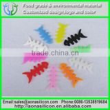 glowing in the dark silicone cable wire cable with fish shape