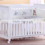 Wholesales Price Multifuntional 8 in 1New Born Baby Bed, Wooden Baby Crib With Wheels thumbnail-3