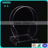 China Factory Custom High Transparent Acrylic Headphone Display Stand,acrylic Sample Stand,headset Rack thumbnail-2