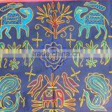 Home Decorative Indian Ethnic Embroidery Work Mirror Work Cotton Wall Hanging Tapestry thumbnail-2