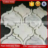 Waterjet Marble Lantern Shaped Mosaic Tile thumbnail-2