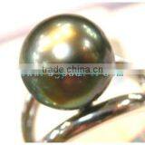 Large Tahitian Pearl Ring thumbnail-1