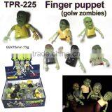 TPR Glow Zombie Finger Puppet Toys thumbnail-1