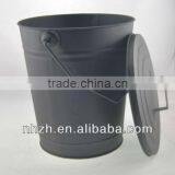 Household Metal Matte Black Coal Buckets thumbnail-2
