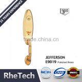 UL Fire Zinc Alloy Flower Hotel American Standard Door Lever Handleset Lock thumbnail-1