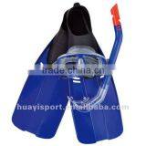 Prefessional Silicone Scuba Diving Mask Snorkel Fins Set thumbnail-1