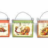 2017 New Design Cute Thanksgiving Day Pumpkin Printing Wood Craft Decorative Wall Plaque thumbnail-2