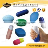 PU foam stress toy / stress ball in pill shape