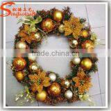 China Factory Cheap Indoor Artificial Flowers for Wreaths Wreath Frame Artificial Boxwood Flower Wreath for Sale Home Decoration thumbnail-5