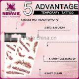 Custom Peel off Stickers Art Paper Custom Body Temporary Tattoo Sticker thumbnail-4