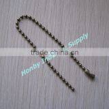 Well Cut 15CM Steel Bronze Ball Chain Key Tag