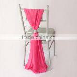 72*190cm Free Shipping Chiffon Chair Sashes Yellow/Wine/Blue/Purple/Pink Chair Sashes For Wedding Chiavari Chair Decoration thumbnail-3
