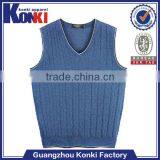 Wholesale Sleeveless Knitted Men Sweater Vest
