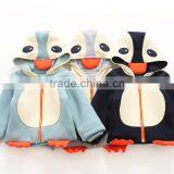 Super Cute Childrens Penguin Pattern Hoodie Biker Jacket thumbnail-1