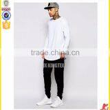 Ecoach 95%cotton 5%elastane Soft Fabric Round Neck Short Sleeve Printed Men's Custom Super Longline T Shirt thumbnail-3