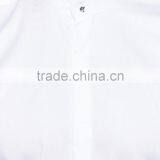 Super Soft Cotton Blank White Shirts With Skull Button thumbnail-3