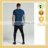 Mens Hot Sale Custom t Shirts 100% Cotton Curved Hem T-shirts Slim Fit t Shirt Bulk thumbnail-3