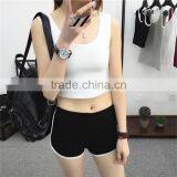 Women Blank Fashion Crop Top Sport Vest t Shirt Sleeveless thumbnail-3
