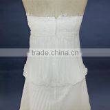 China OEM Supply A Line Strapless Wedding Dress thumbnail-4