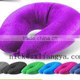 Cozy Plush Fleece Memory Neck Pillow For Travelling thumbnail-1