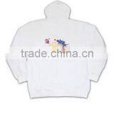 Trade Assurance BSCI Customized Design 2016 Embroidery/screenprint Wholesale White Hoodie thumbnail-6